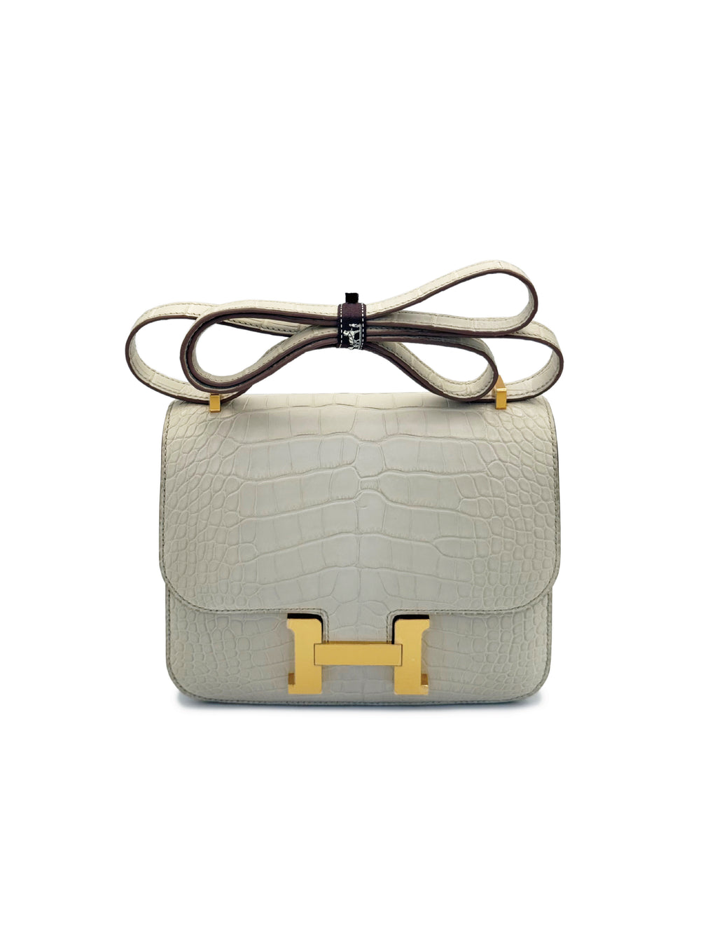 Hermes Constance 18 -Beton Crocodile