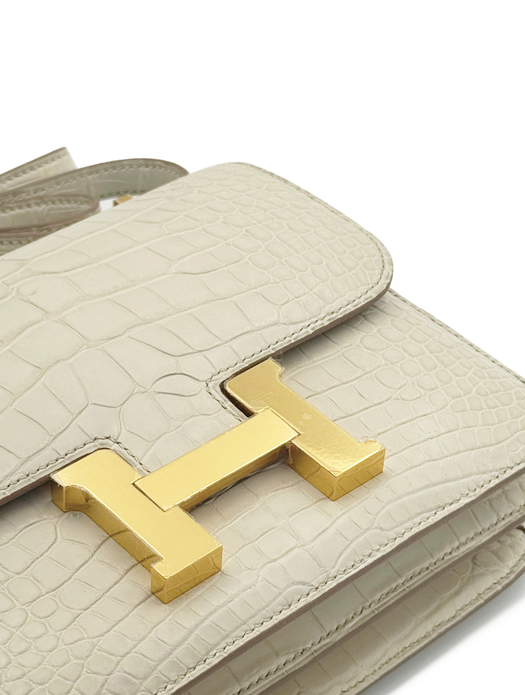 Hermes Constance 18 -Beton Crocodile