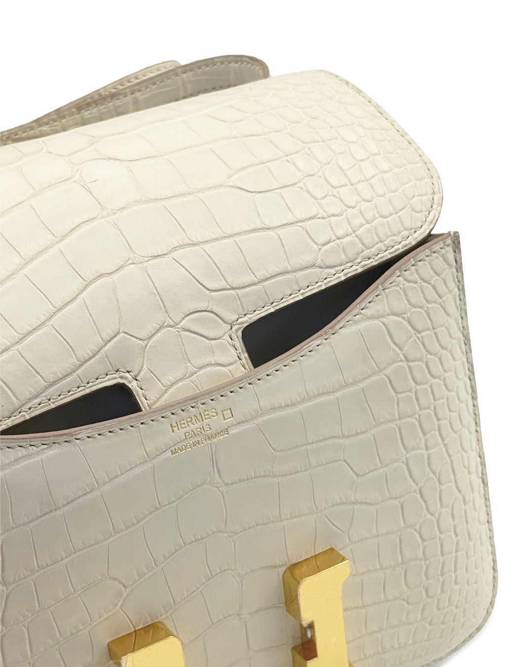 Hermes Constance 18 -Beton Crocodile
