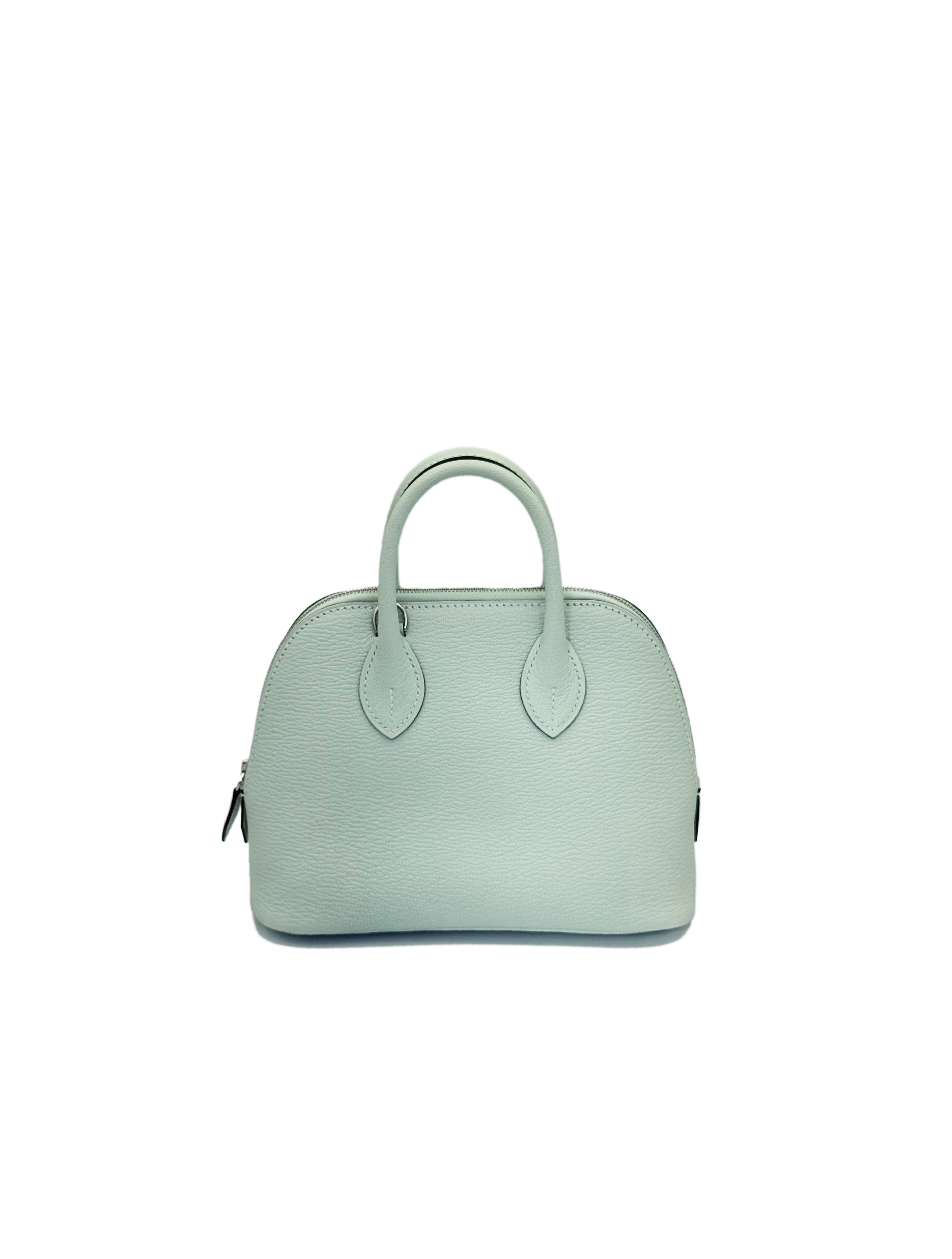 Hermes Mini Boilde -Vert peppermint Chevre Mysore