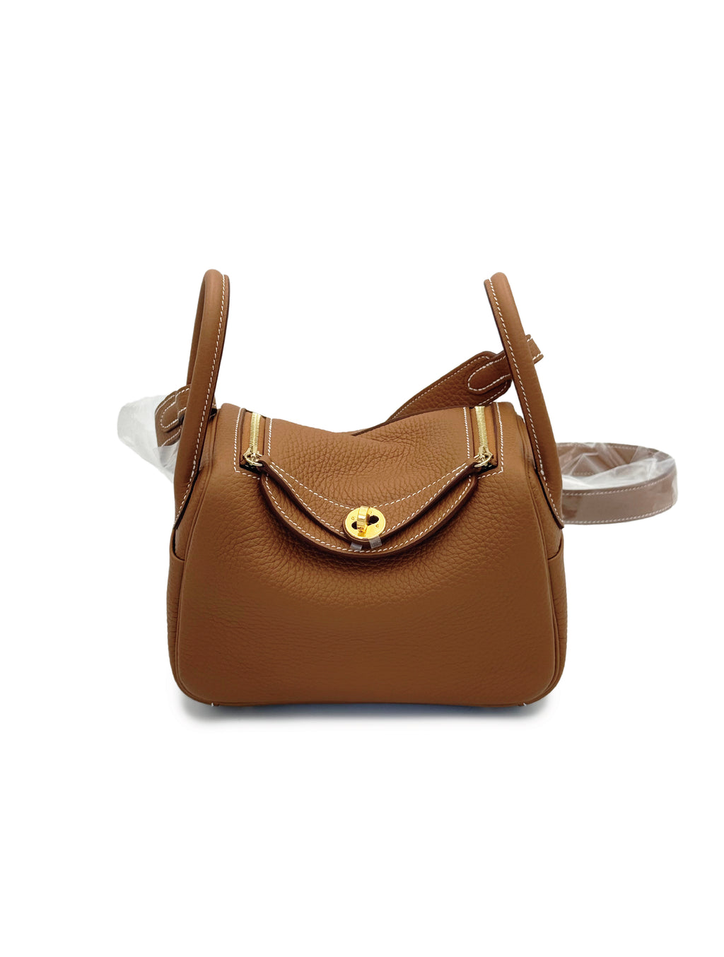 Hermes Mini Lindy - Gold Clemence