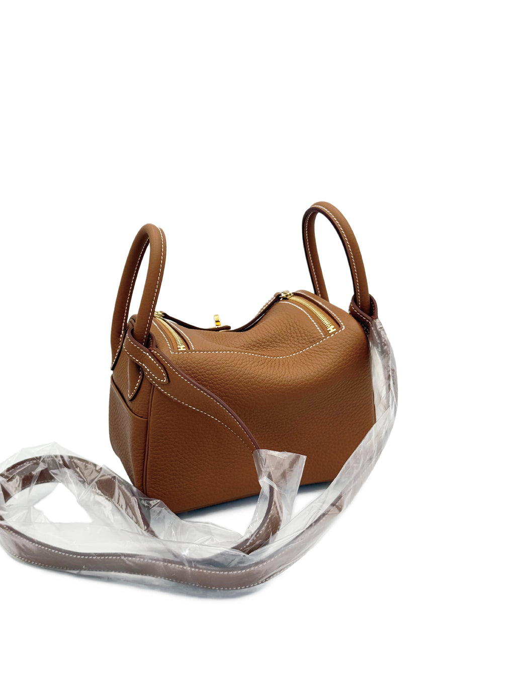 Hermes Mini Lindy - Gold Clemence