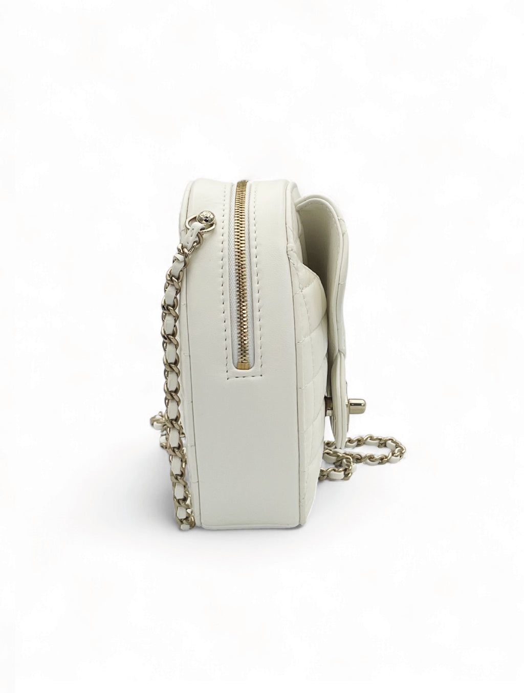 Chanel Heart Bag - White Lambskin