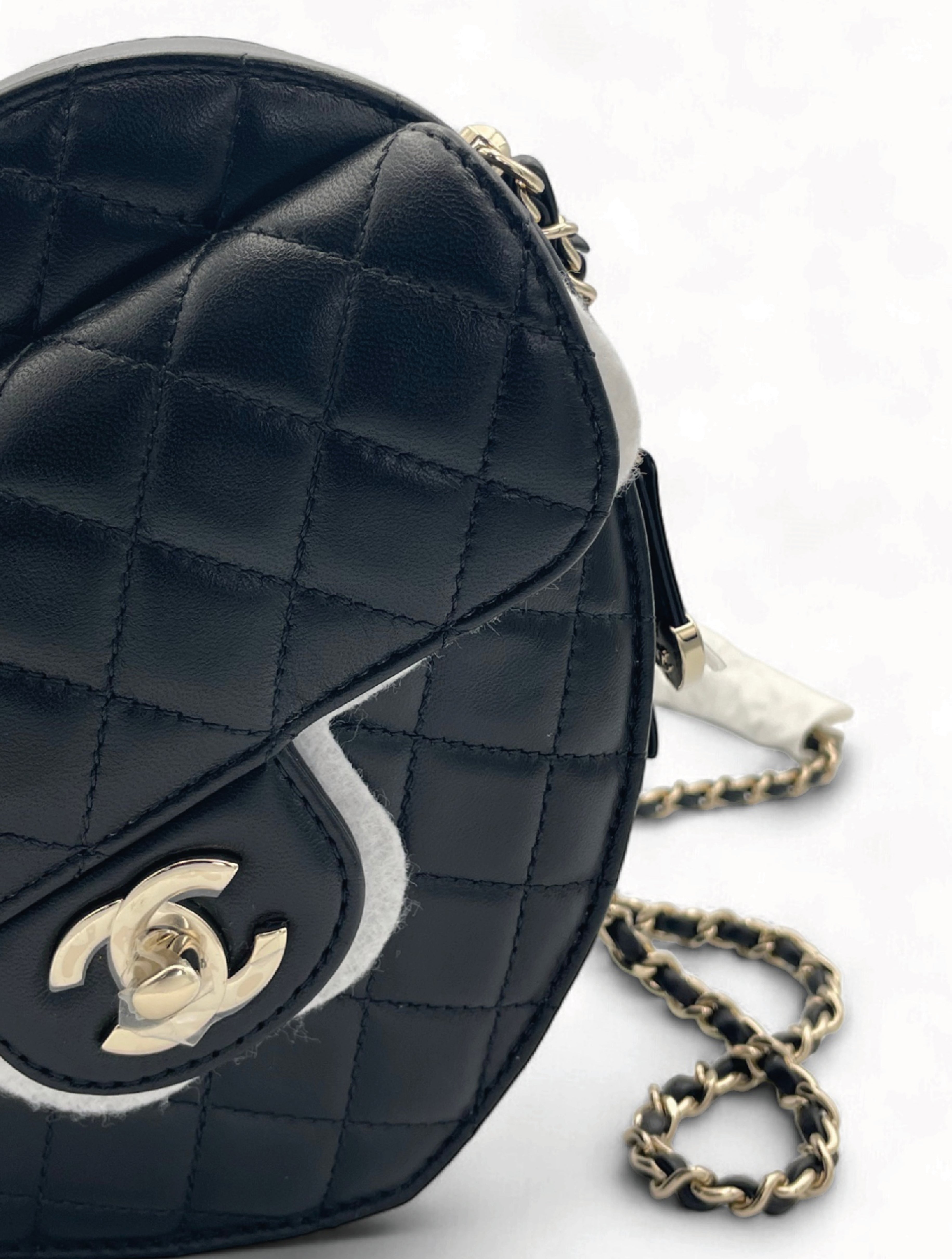 Chanel Heart Bag - Black Lambskin