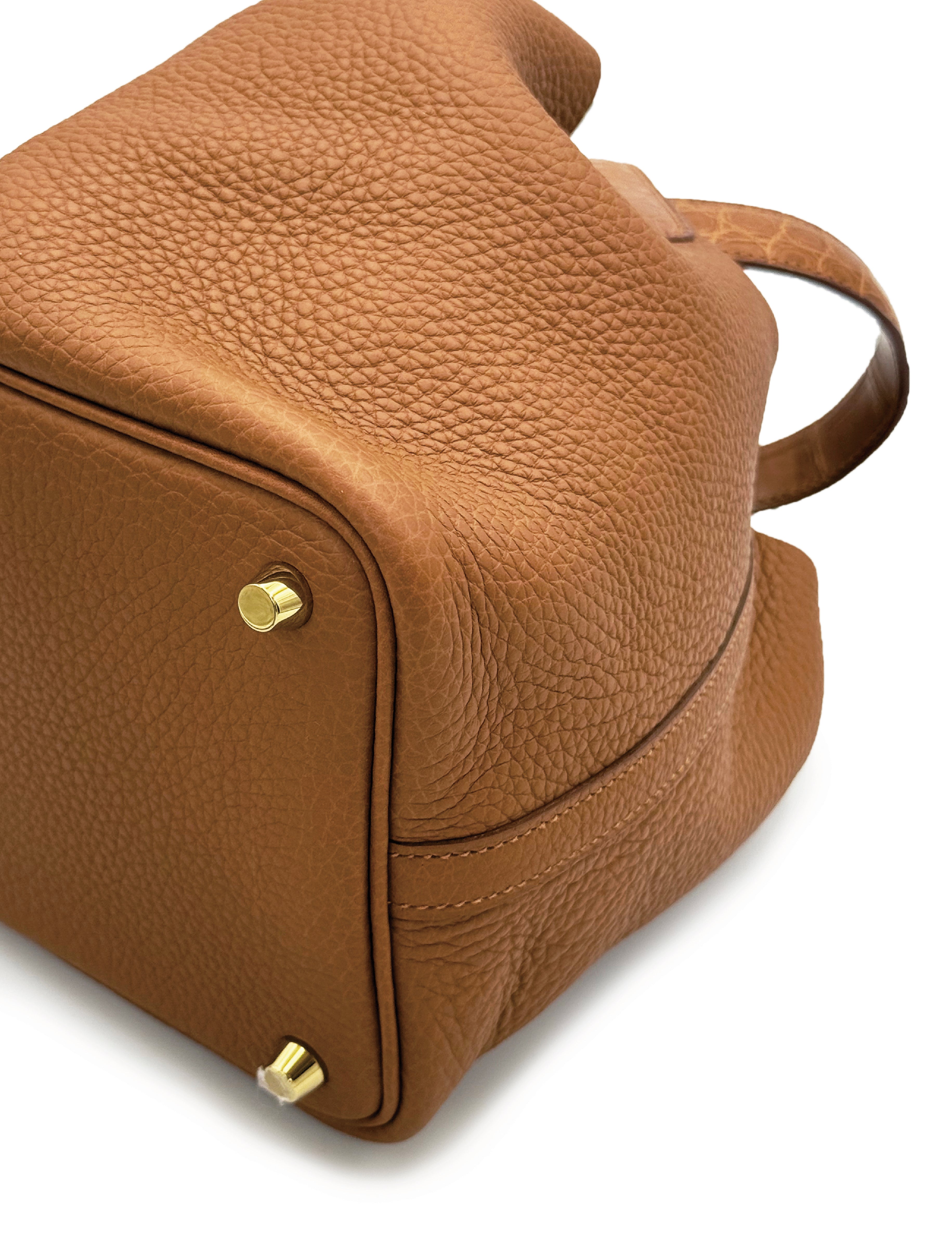 Hermes Picotin 18 Touch -Gold Clemence / Alligator