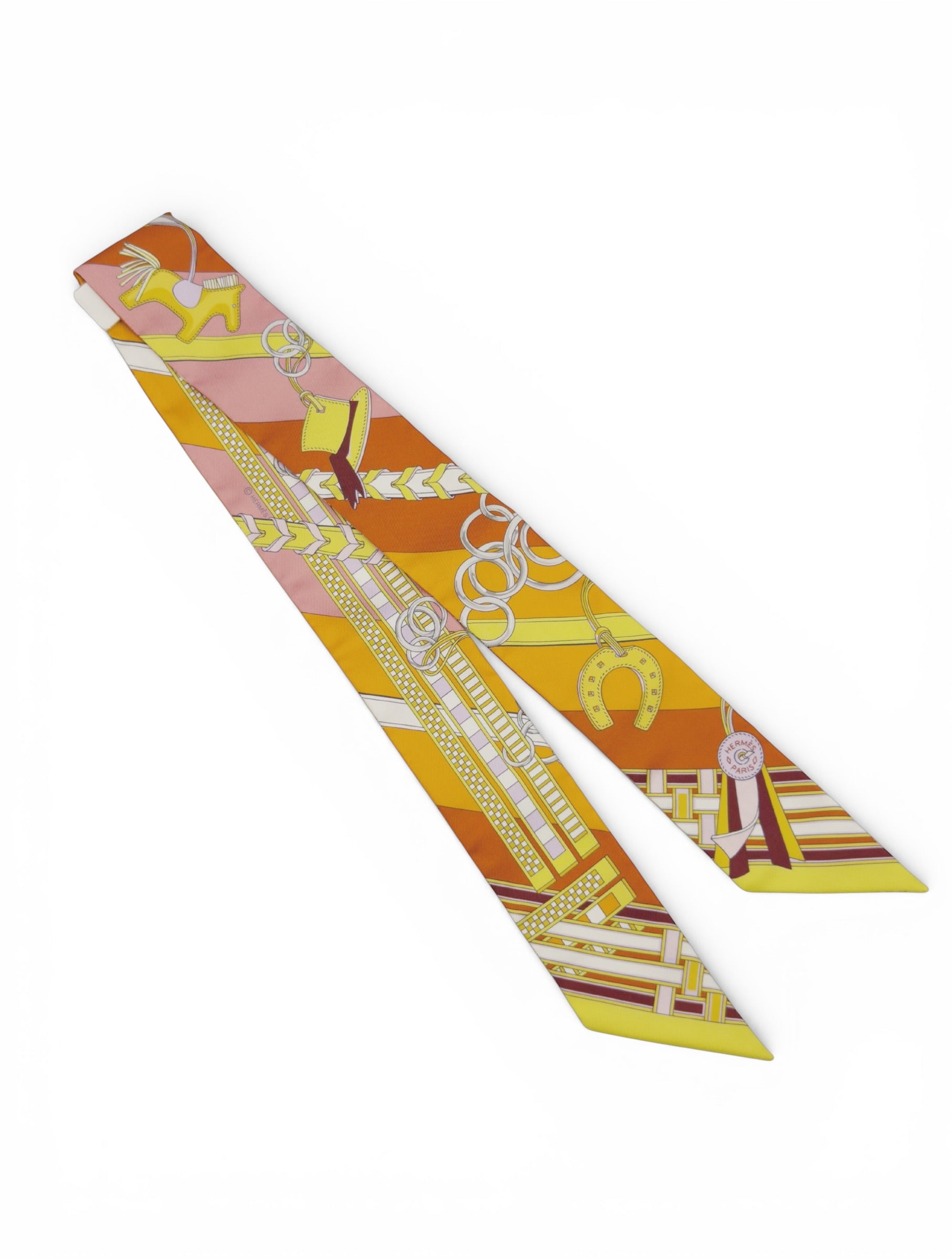 Hermes Brides Et Gris-Gris - Orange/Jaune/Rose