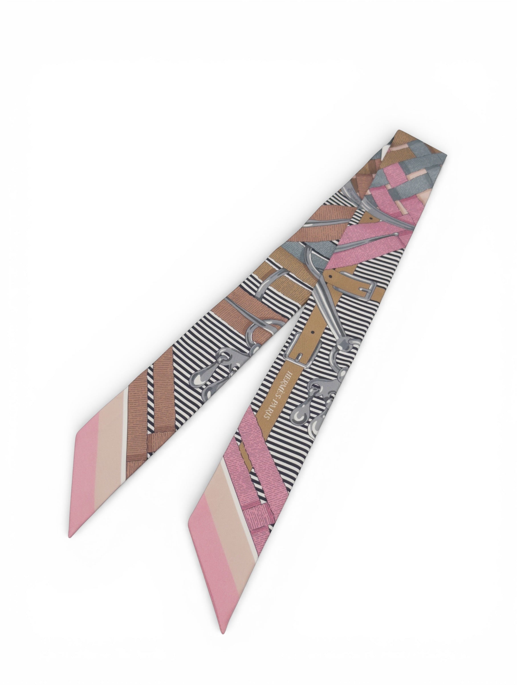 Hermes Mors a Jouets Chemise Twilly - Vieux Rose/Gris