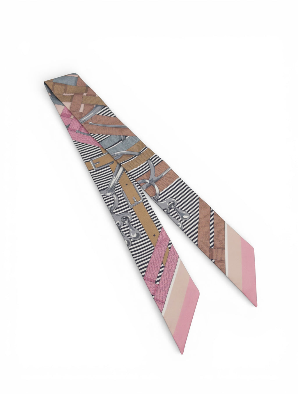 Hermes Mors a Jouets Chemise Twilly - Vieux Rose/Gris