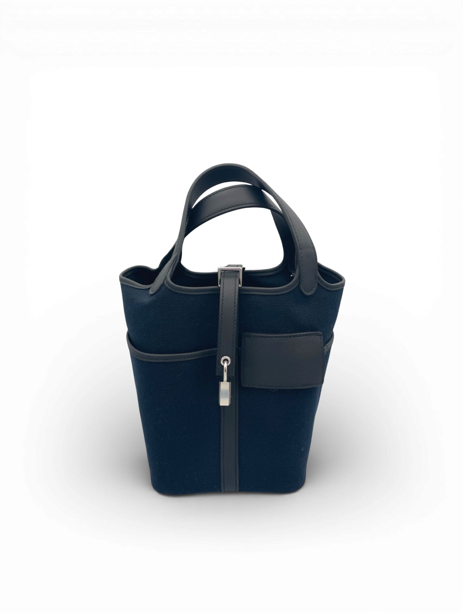 Hermes Picotin 18 Cargo - Black Swift/Canvas