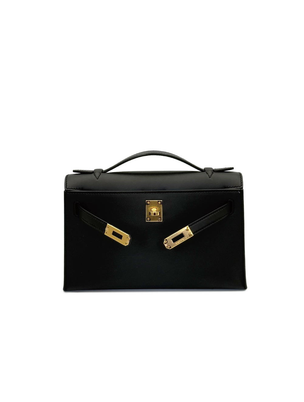 Hermes Mini Kelly Pochette - Noir Swift