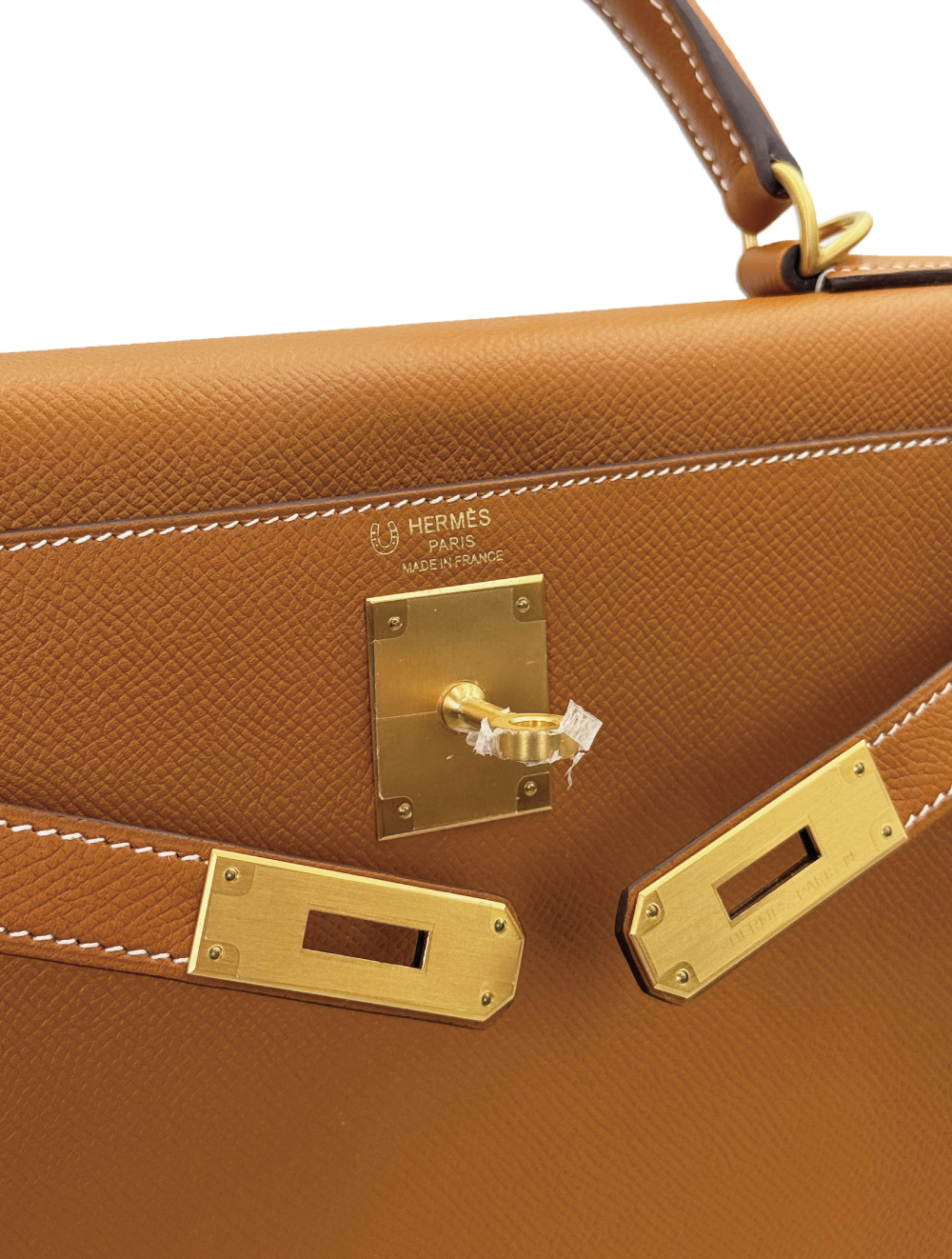 Hermes HSS Kelly 28 - Gold Epsom / Malachite inside